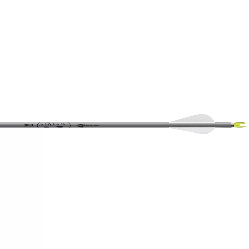 Easton Genesis Arrows with 3 in. Silver Vanes - 36 Pack