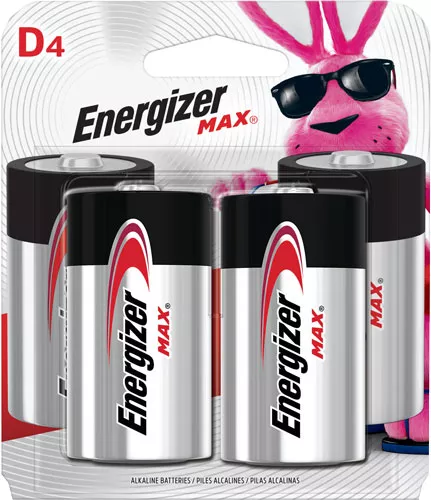 Energizer Max D Batteries - 4-Pack for Reliable Power