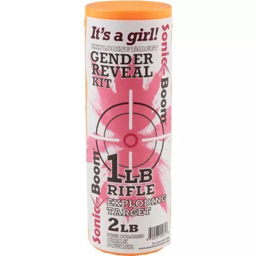 Exploding Rifle Target - Gender Reveal Kit for Girls