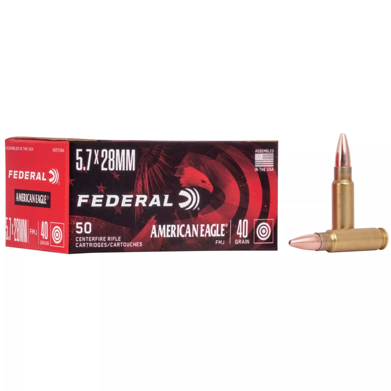 Federal Ammunition 5.7 x 28 mm 40GR FMJ 50 Rounds