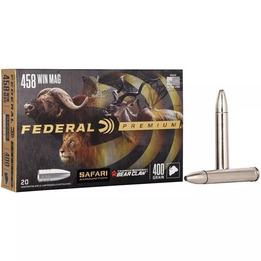 Federal Ammunition Cape-Shok .458 Win Mag 400gr TBBC - 20 Rounds