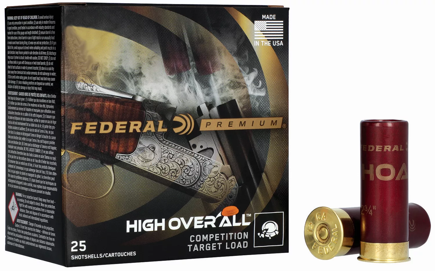 Federal Premium High Over All 20 Gauge 2-3/4" #8 Shot 7/8 oz - 25 Rounds (10 Boxes per Case)