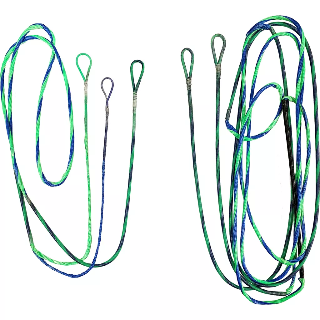 FirstString Genesis String and Cable Set - Flo Green/Blue