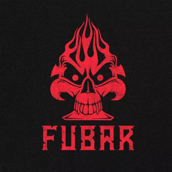 FUBAR Fiery Skull Ace Pullover Hoodie