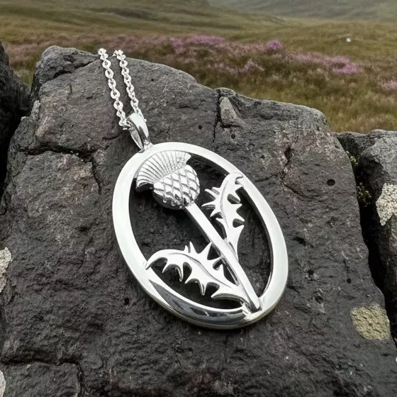 Gaisgeil Scottish Thistle Necklace