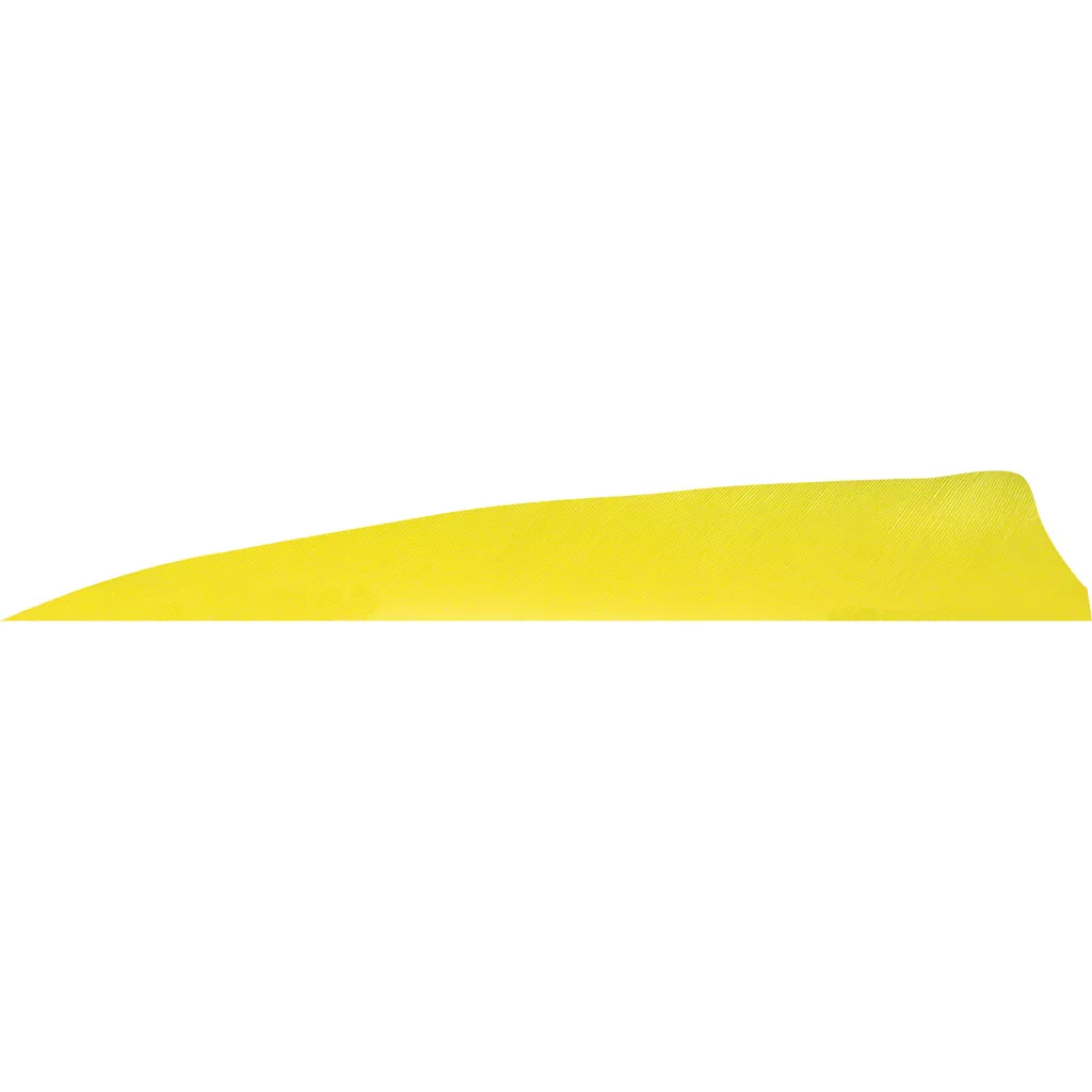 Gateway Shield Cut Feathers - Flo Yellow 4 in. LW (50 pk)