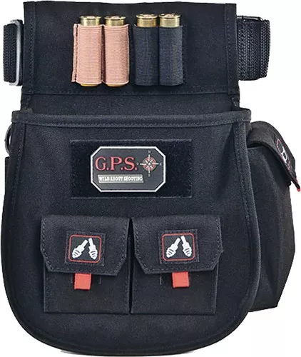 GPS Deluxe Shell Pouch with Twin Pouches & Web Belt - Black