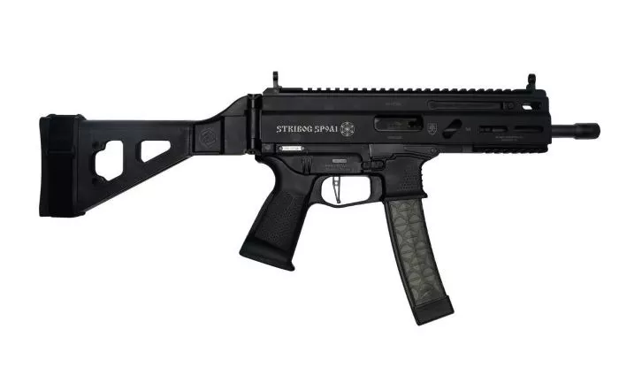 GRAND POWER STRIBOG SP9A1 9MM - 8" BBL 30 RD MAG W/ BRACE BLK