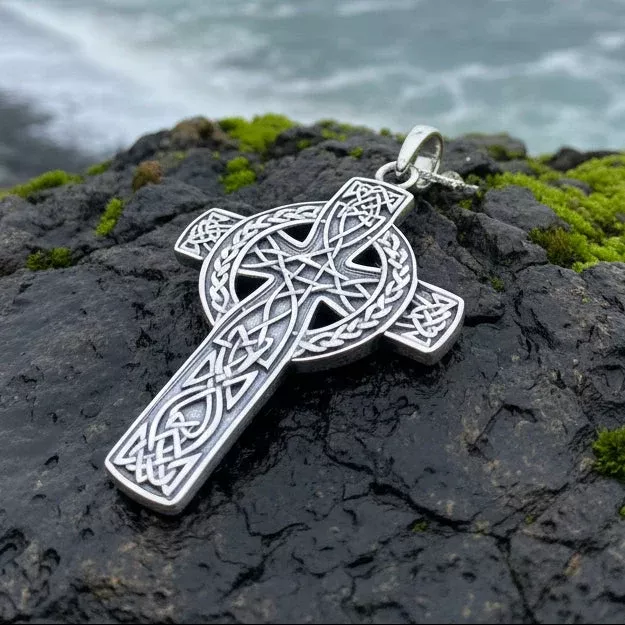 Grant Celtic Cross Necklace in Sterling Silver