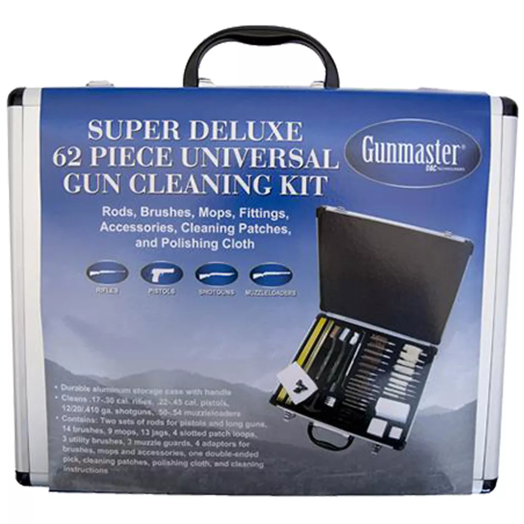 Gunmaster Super Deluxe Universal Gun Cleaning Kit - 62 pc