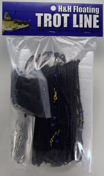 H&H Floating Trotline 120' with 25 Hooks
