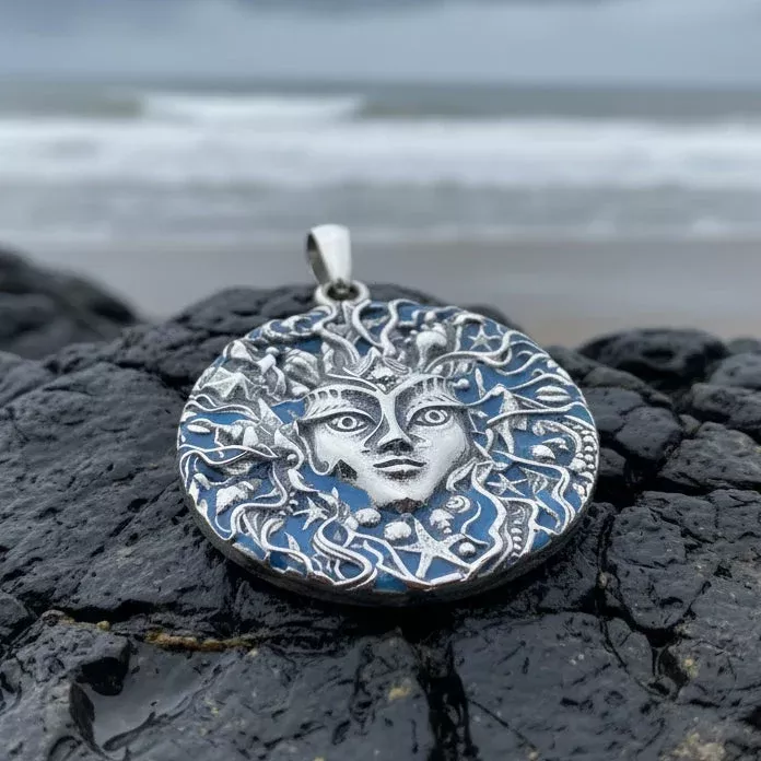 Halia Sea Goddess Necklace in Sterling Silver