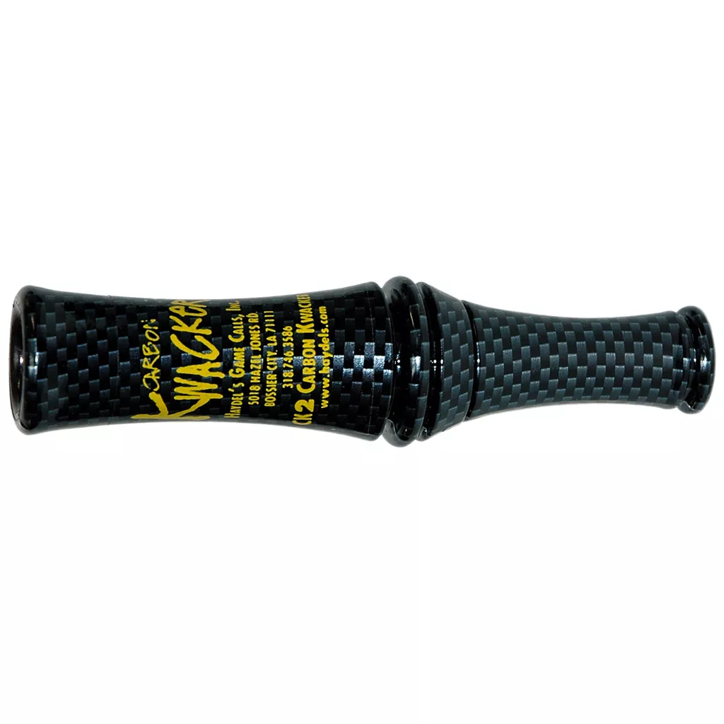 Haydels Carbon Kwacker Mallard Duck Call - 2-Reed Design