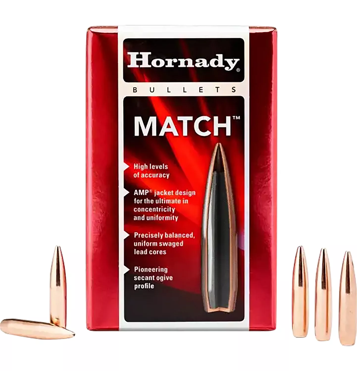Hornady 2250 Match 22 Cal .224 53 gr Hollow Point Match 100 Per Box/ 40 Case