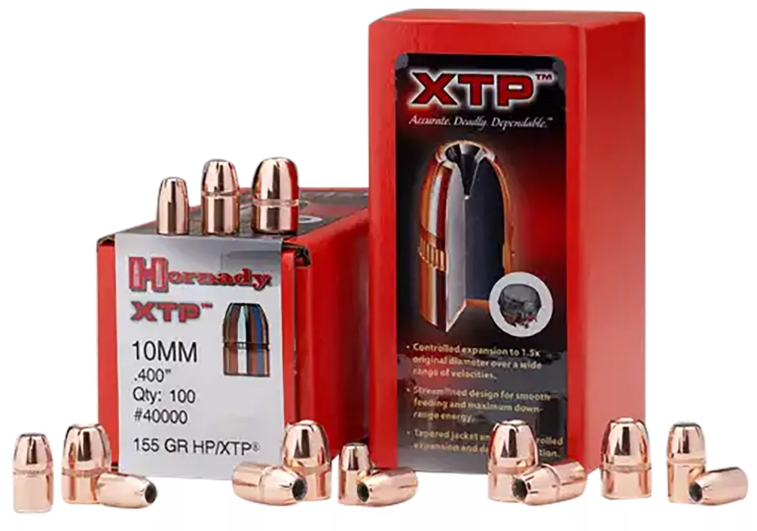 Hornady 44050 XTP 44 Cal .430 180 gr Hollow Point 100 Per Box/ 15 Case