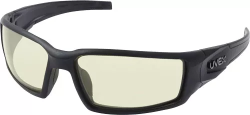 Howard Leight Hypershock Shooting Glasses - Black Frame/Ambers
