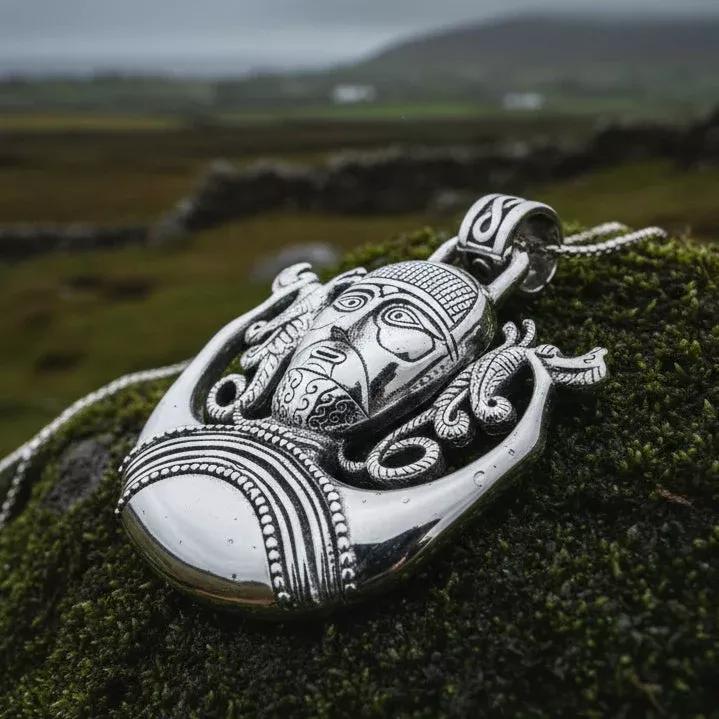 Hunt Master Cernunnos Necklace in Sterling Silver