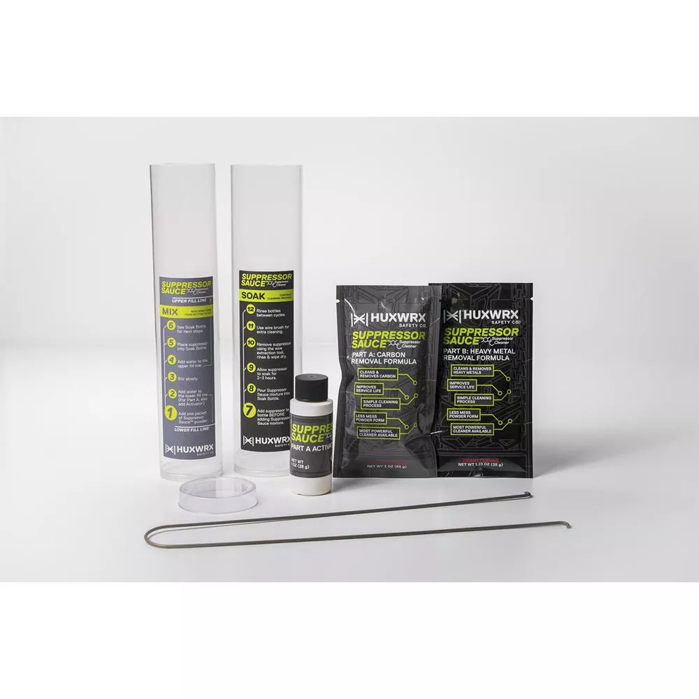 HUXWRX Suppressor Sauce Cleaning Kit for Firearms