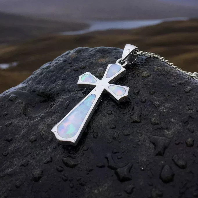 Kylemore Celtic Cross Necklace in Sterling Silver