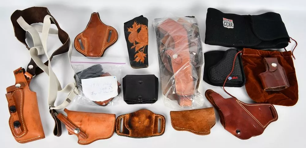 Lot of Various Leather Holsters