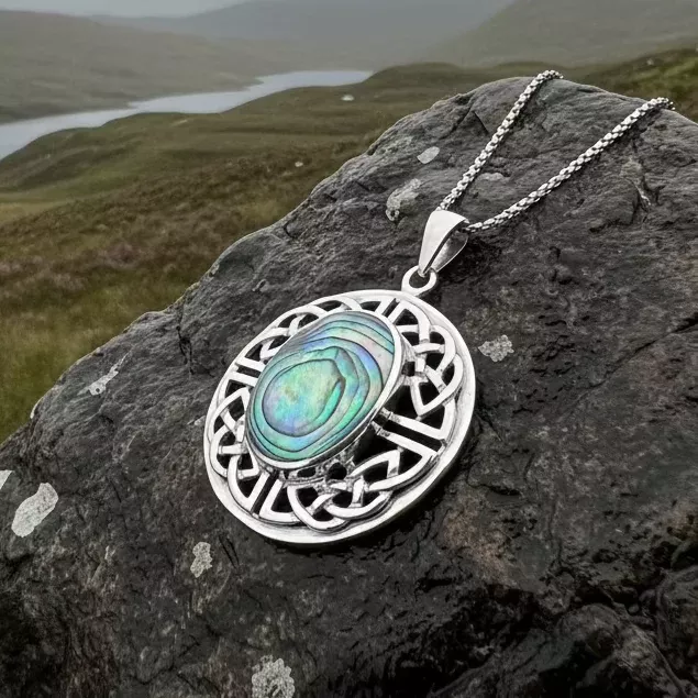 Mariot Celtic Knot Necklace in Sterling Silver