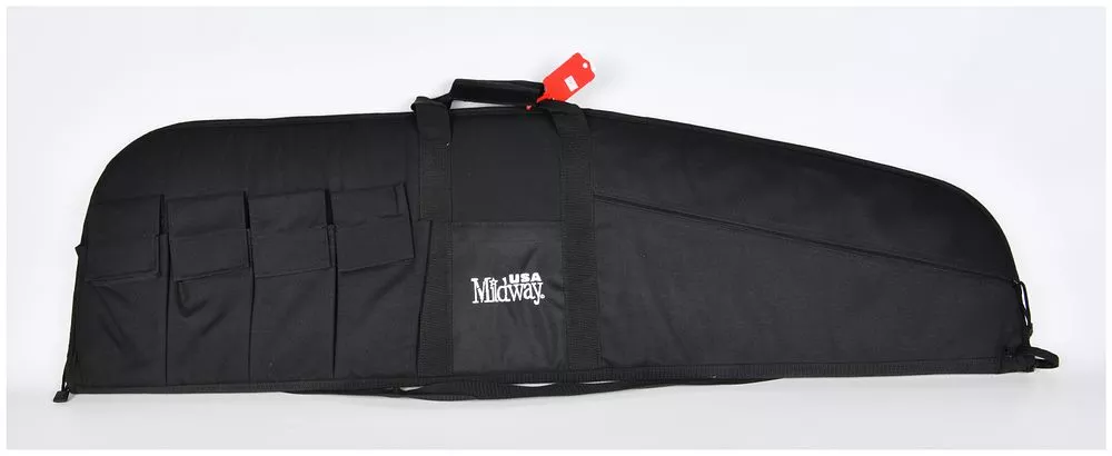 MidwayUSA Tactical Rifle Case with 6 Pockets, 46" Length, Black