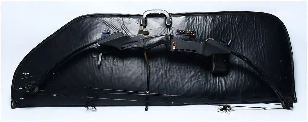 A Modern Compound Bow with 'Sagittarius' Quiver, Possibly 'TPE/TRE', and Soft Case