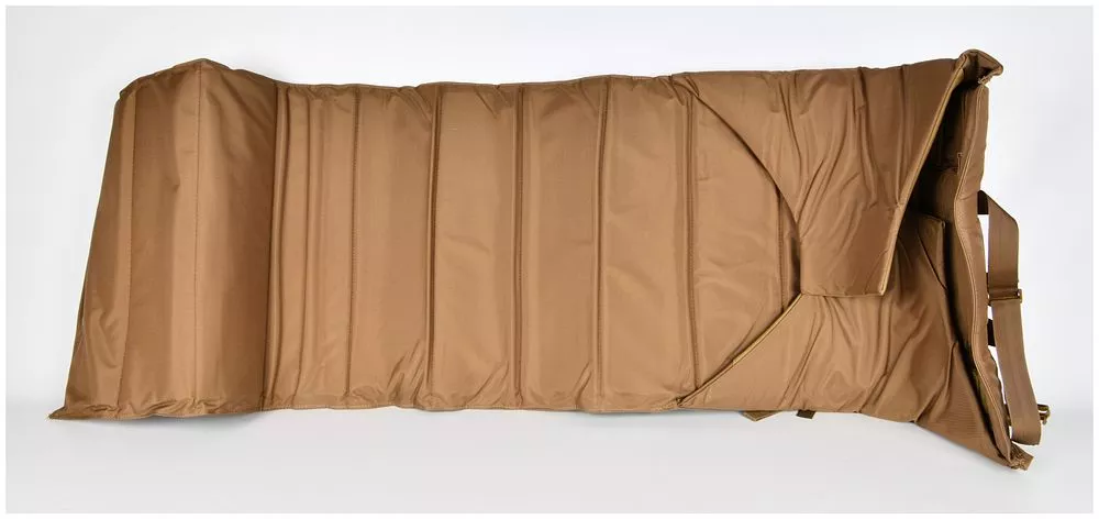 A Modern Tan Padded Shooting Mat or Tactical Case