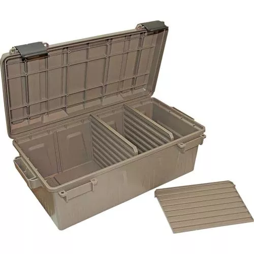 MTM Ammo Crate Divided Utility Box - Dark Earth