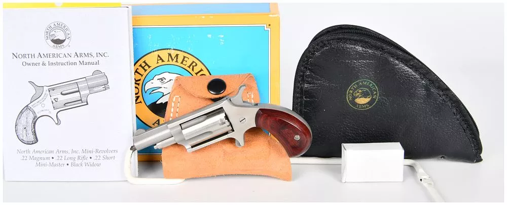 North American Arms NAA-22M Mini Revolver, .22 Magnum, with Accessories
