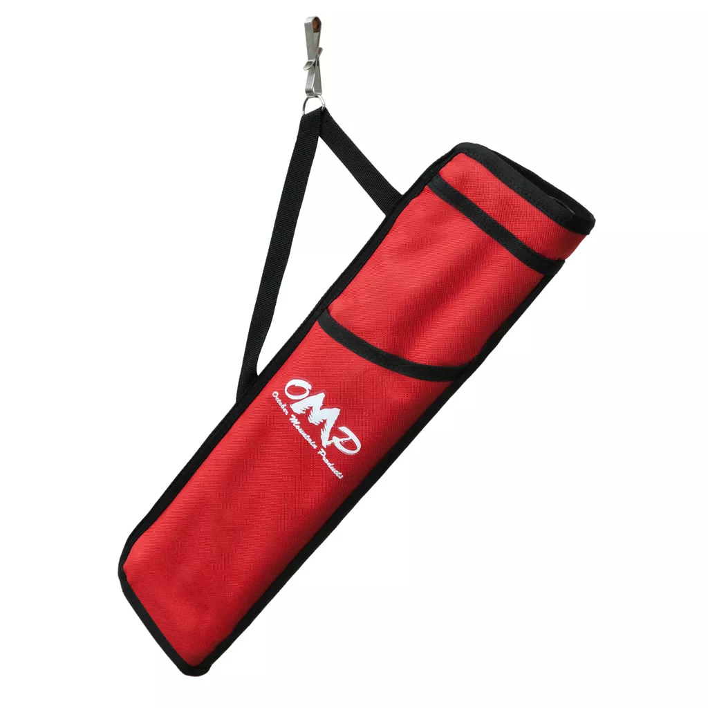 October Mountain 3-Tube Hip Quiver for Archery - Red RH/LH