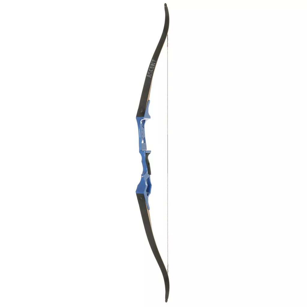 October Mountain Ascent Recurve Bow - 58in, 40 lbs, Blue