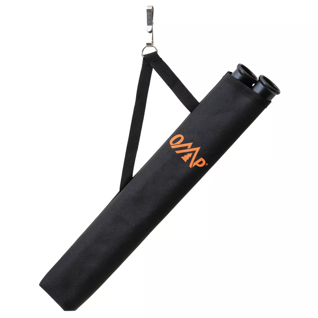 October Mountain Hip Quiver 2-Tube for Archery - Black