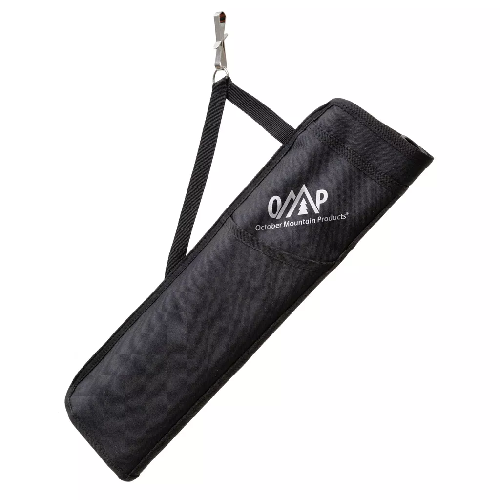 October Mountain Hip Quiver 3-Tube for Archery - Black