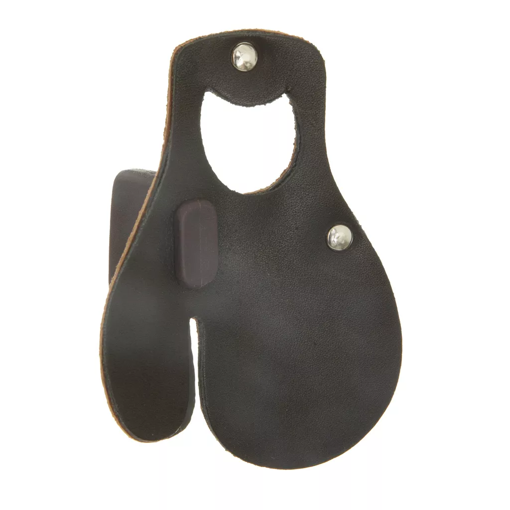 October Mountain Leather Archery Tab - Black Medium LH