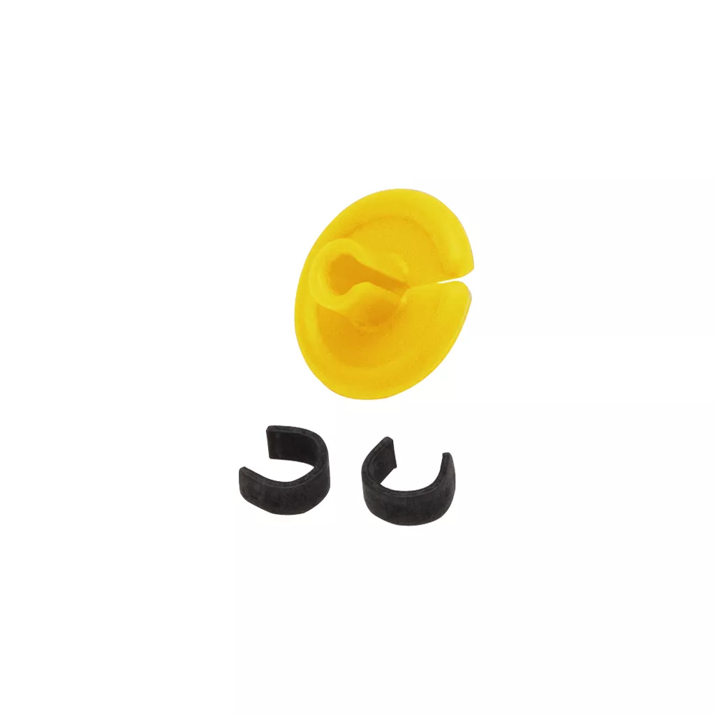 October Mountain String Love 2.0 Kisser Button - Yellow Pack of 25