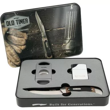 Old Timer Cigar Cutter, Knife, & Lighter Gift Set #1158666
