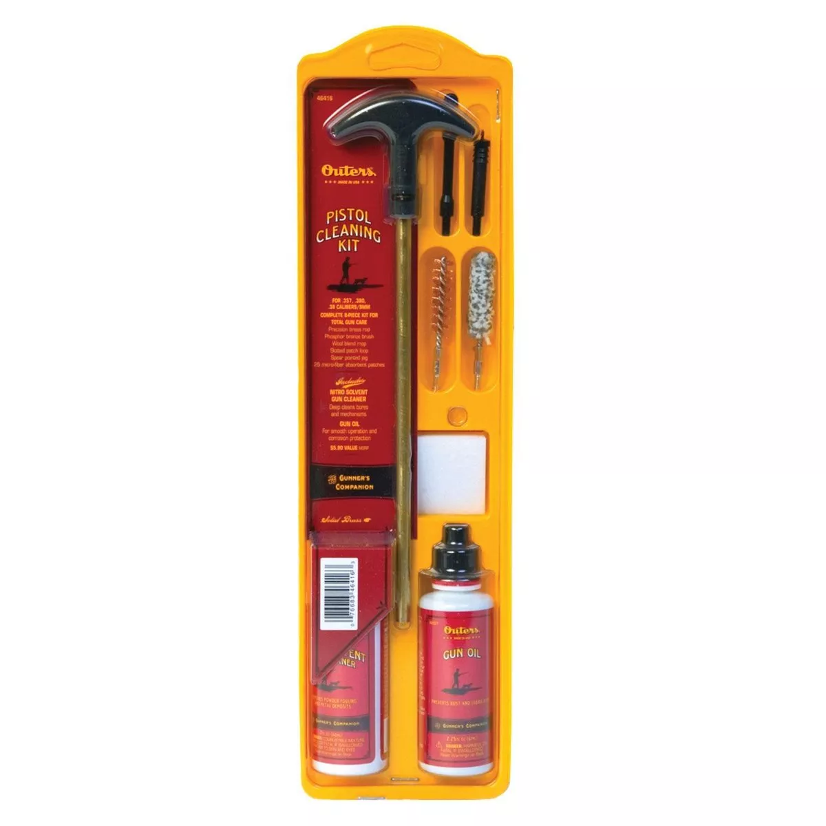 Outers Universal Cleaning Pistol Kit for .22 Caliber