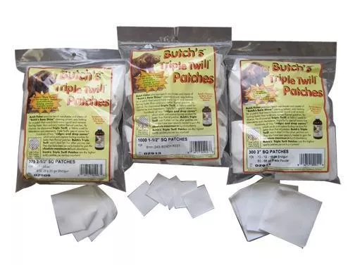 Pachmayr Butch's Triple Twill Cleaning Patches - 750ct