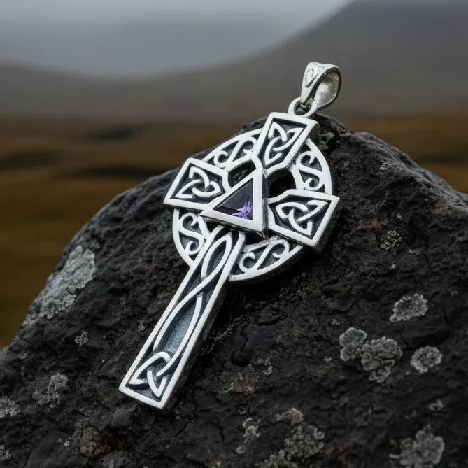 Recovery Celtic Cross Necklace in Sterling Silver