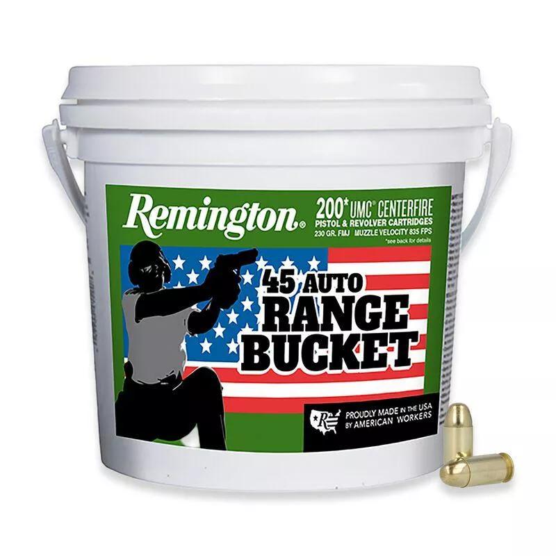 Remington UMC Range Bucket .45 ACP Handgun Ammunition 200 ct