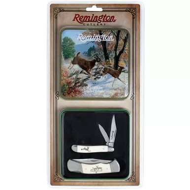 Remington Whitetail Collector Knife & Tin Set #15693