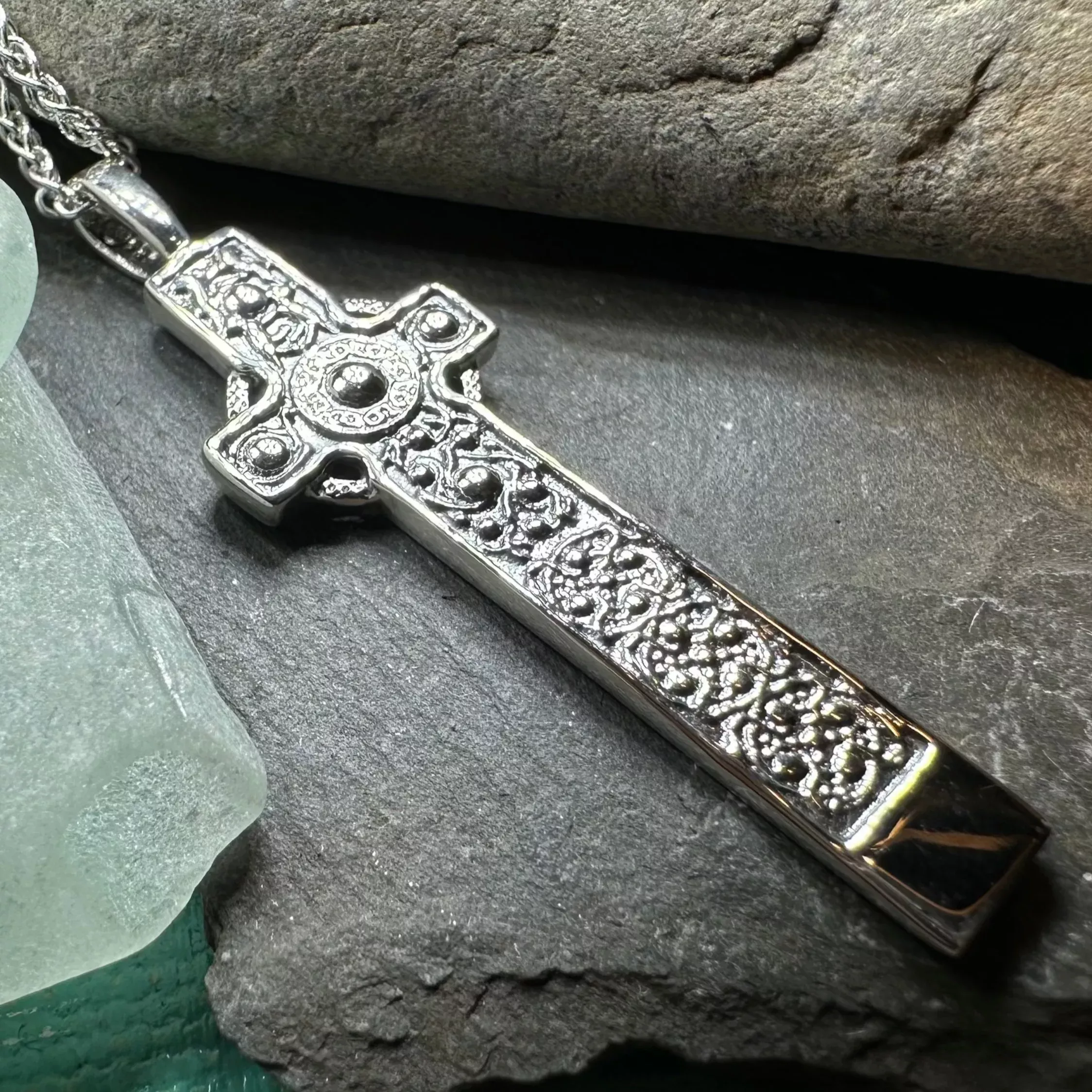 Saint Martin's Celtic Cross Necklace - Handmade in Scotland