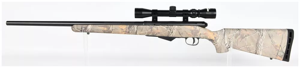 Savage Arms Model 25 Walking Varminter .17 Hornet Rifle with Powerline 3-9x32 Scope and Camouflage Stock