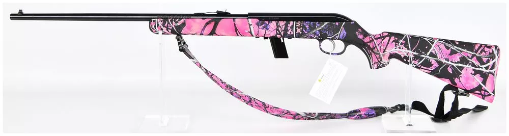 Savage Model 64F Semi-Automatic Rimfire Rifle, .22 LR, Muddy Girl Camo