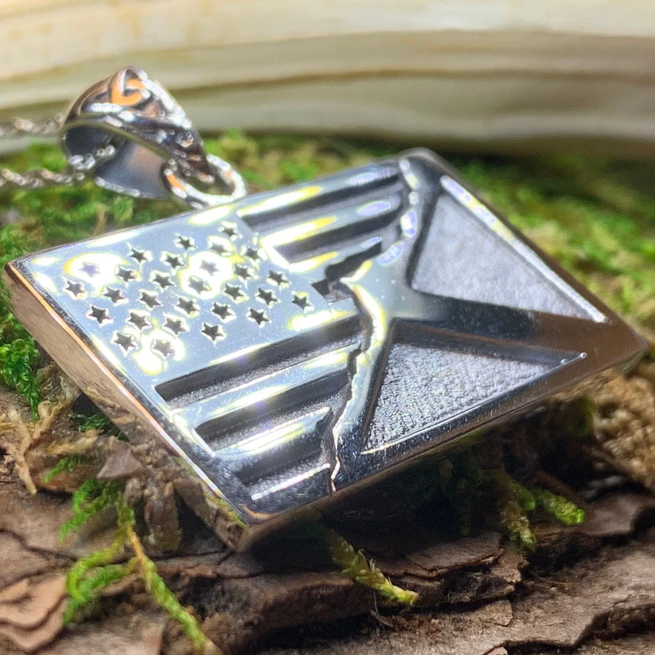 Scottish American Flag Pendant
