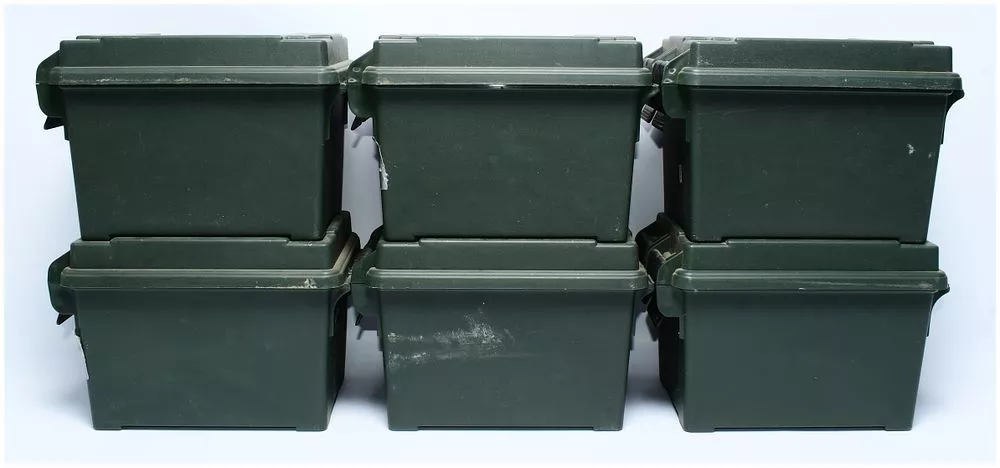 A Set of Six MTM 50 Caliber Ammo Cans
