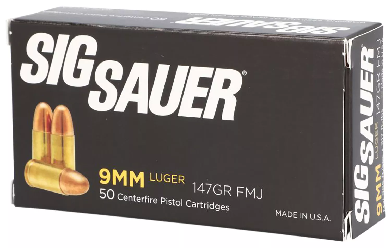 Sig Sauer 9mm 147GR 50 Rounds