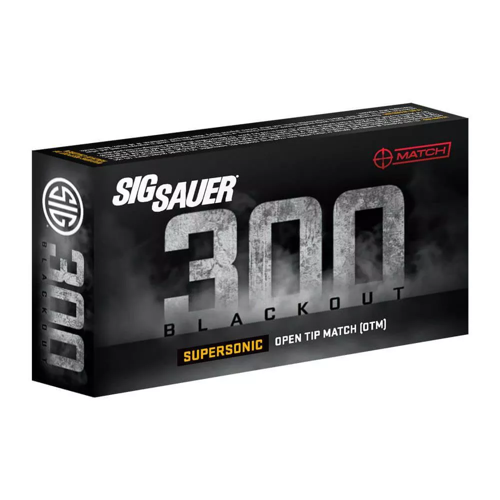 Sig Sauer Match Supersonic .300 AAC Blackout 125gr OTM 2200 fps 20/ct