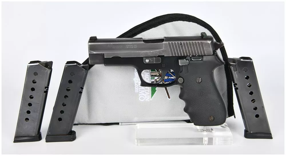 Sig Sauer P220 .45 Auto Semi-Automatic Pistol with Three Magazines and Soft Case